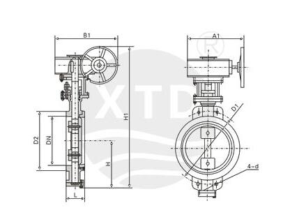 對夾式金屬硬密封蝶閥型號規格 對夾式金屬硬密封蝶閥型號規格